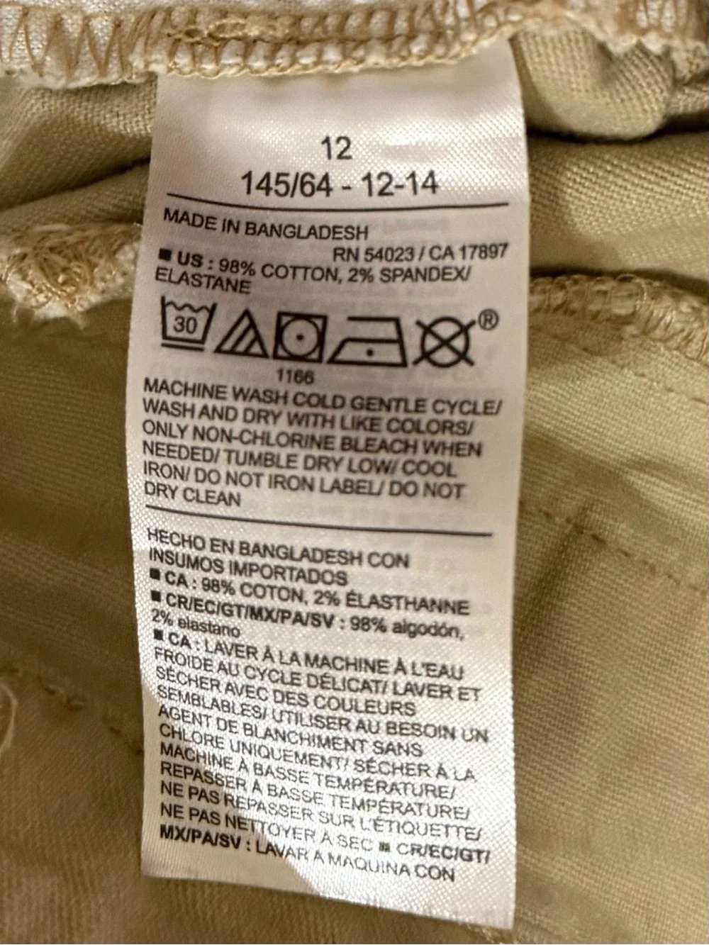 Girls Old Navy Khaki Bermuda Shorts